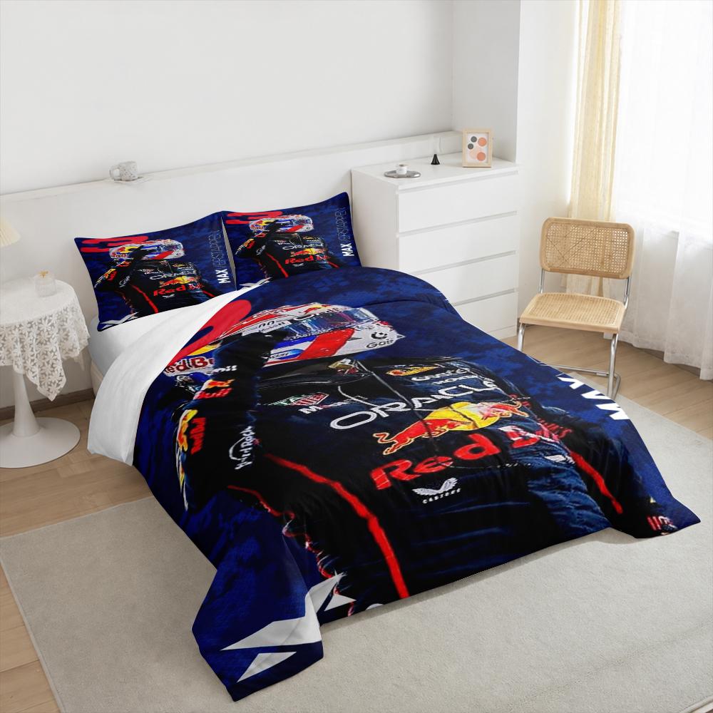 Max Verstappen 33 Helmet Celebration Bedding
