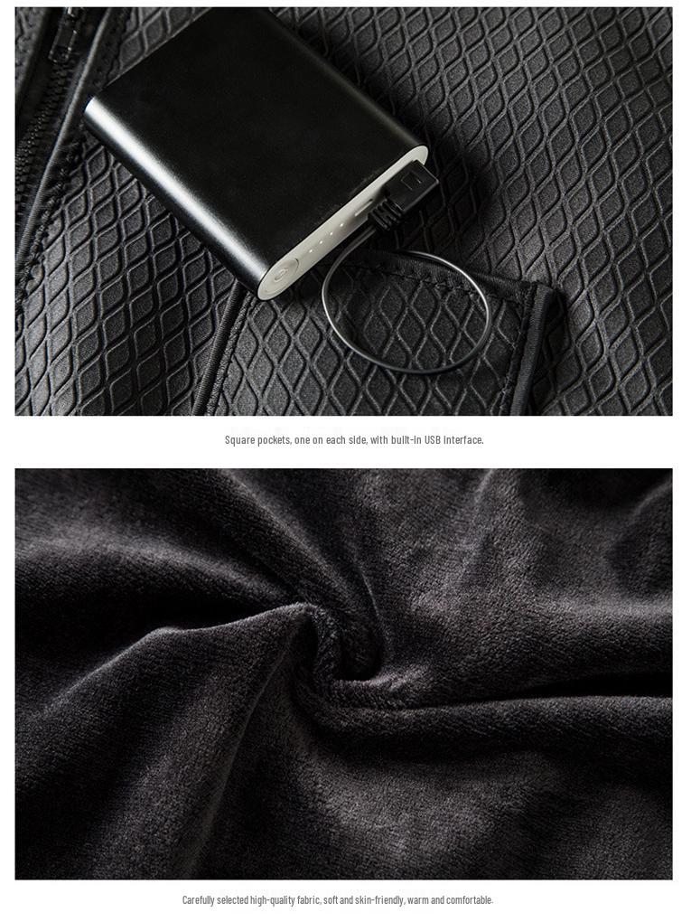 Unisex USB Heated Neoprene Vest - Smart, Constant Temperature Winter Wear