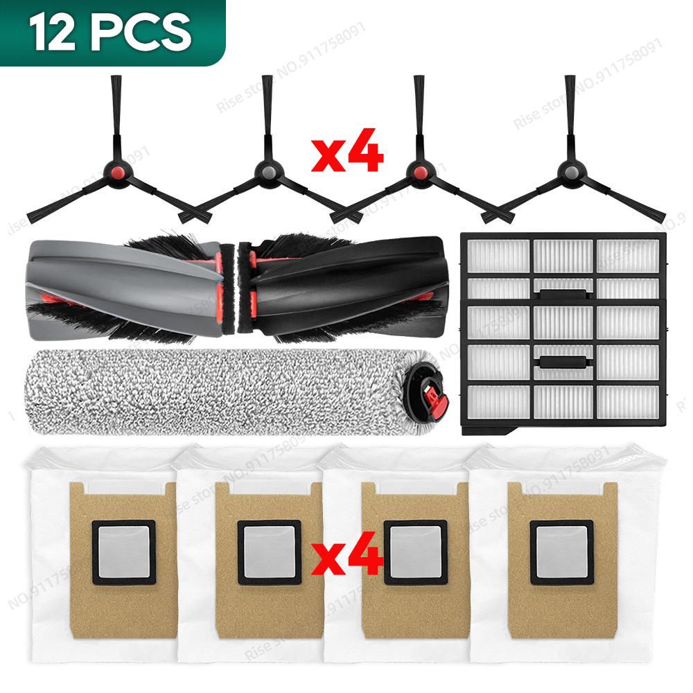 Compatible for Eufy Omni E25 / E28 Accessories Main Brush Hepa Filter Dust Bag Roller Mop, Old Version Filter