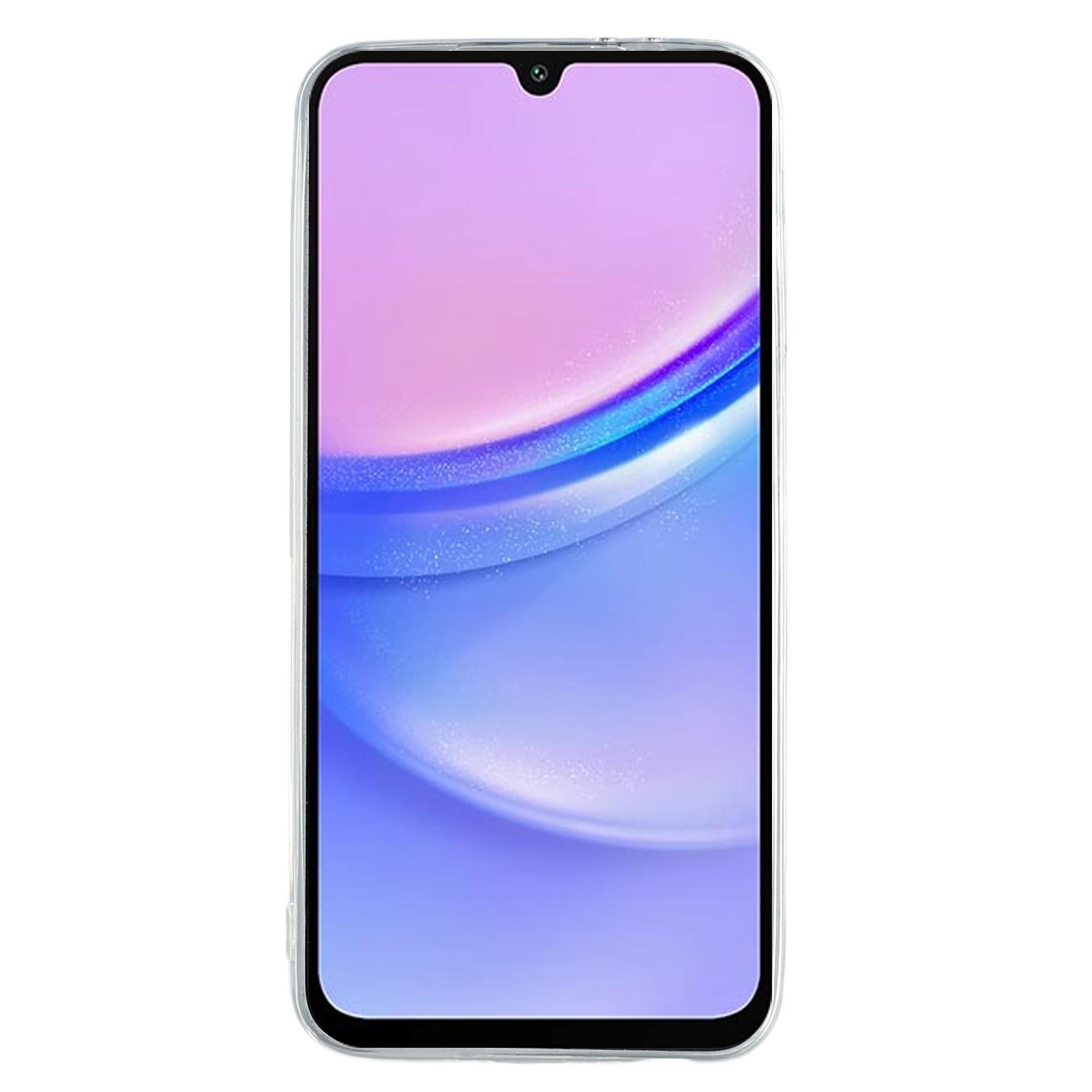 

UNITHIN For Samsung Galaxy A15 5G/4G Case Ultra Thin 0.7mm Clear TPU Anti Drop Phone Cover with Precise Cutouts Style A