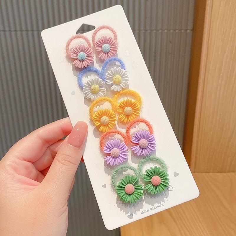 10-30PCS/Set, Cute Cartoon Animals, Hair Bands, Girls, Elastic Rubber Band, Headwear, Hair Accessories