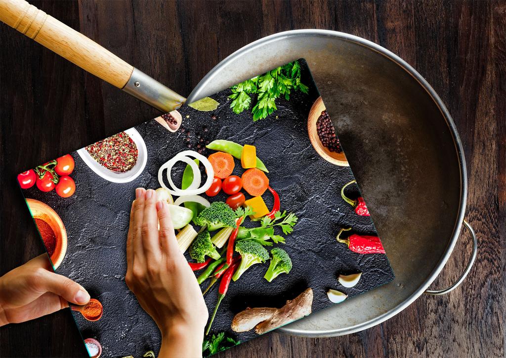Glass Cutting Board 52X40 Spices