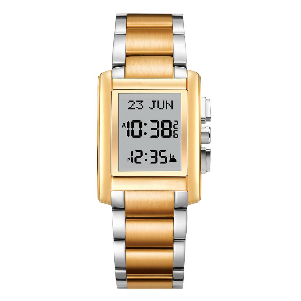 Muslim Multifunctional Prayer Watch Qibla Direction Indicator Unisex Elegant Islamic Worship Watch