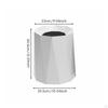 Modern Decorative Garbage Bin Nordic Design Double Layer Trash Can Large Capacity Geometric