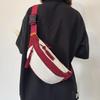 Japanische kontrastierende Brusttasche Damen Ins lässig einfache Umhängetasche neue Schülerin Lokomotive Sporttasche vielseitige Bauchtasche