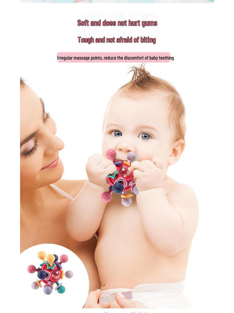 Manhattan Infant & Toddler Soothing Atom Rattle & Teether Toy