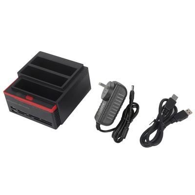 2,5 Zoll 3,5 Zoll DualBay USB3.0 SAta IDE HDD Dockingstation Offline Klon HUB Reader