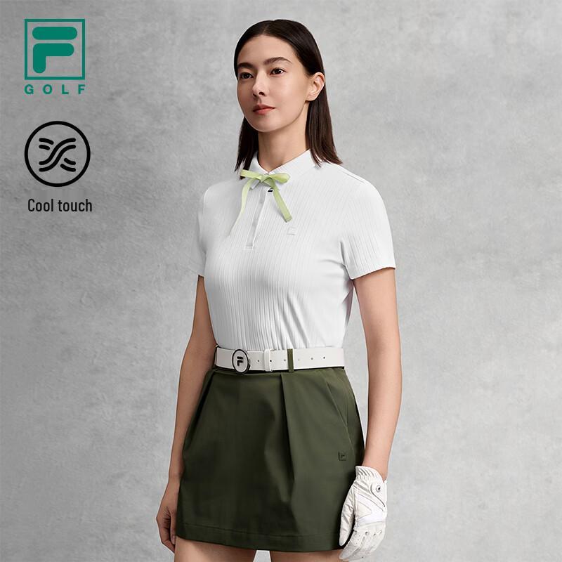 FILA Women s Short Sleeve Knit Polo Shirt L