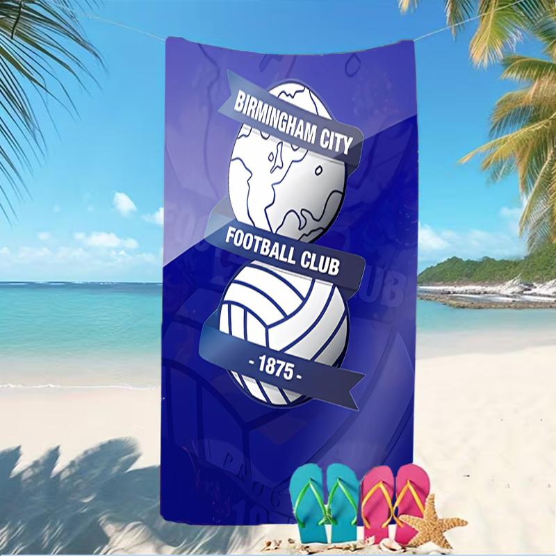 Beach Towel with BIRMINGHAM CITY LOGO Pattern - soft,absorbent,machine washable Lightweight&Modern,swimming,Travel Essentials