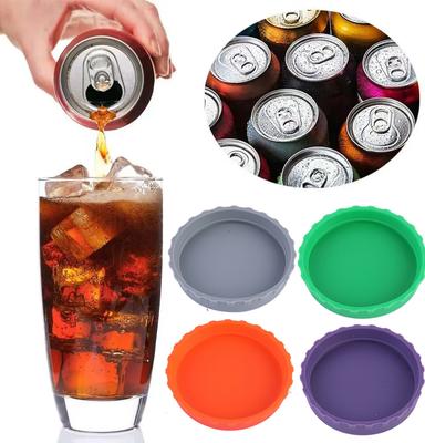 6pcs Beverage Can Covers Leak Proof Sealing Cap Red Wine Stopper Sealing Cap Beverage Can Lids Soda Lid Protectors Bar Supplies