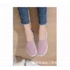 Women's Plus Size Half Slippers, Flying Woven Shallow Mouth Slip On Shoes, Breathable Casual Daily Ladies Flats