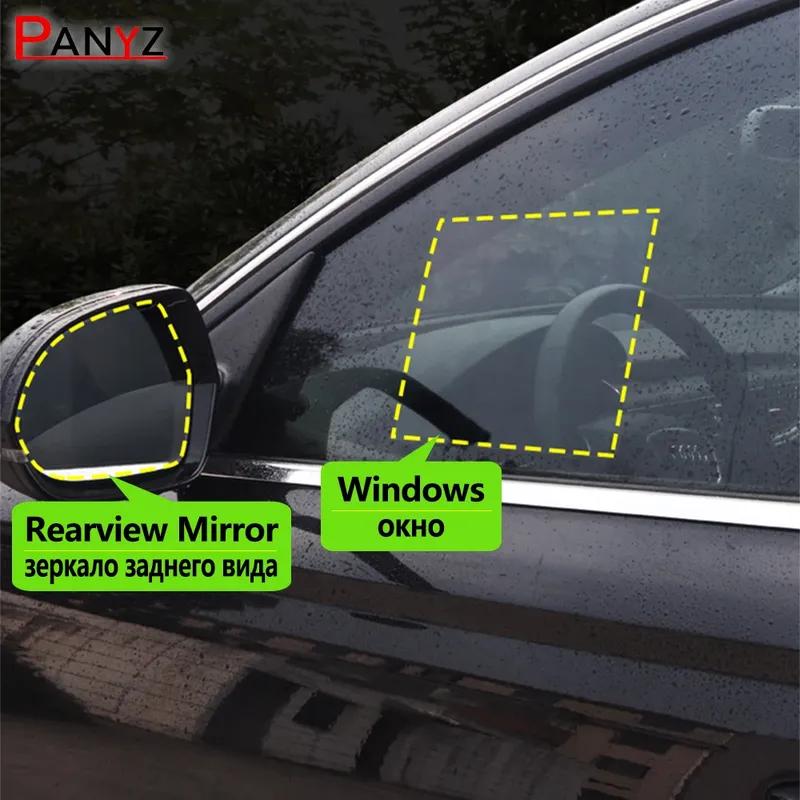 Car Rearview Mirror Film for Mercedes-Benz E-Class W203 W204 W205 2001~ 2018  Anti Fog Rainproof Sticker Accessories