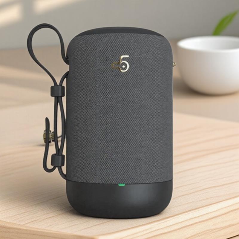 

Портативная TWS-колонка Bluetooth 5.0 Сабвуфер с AUX-входом TF-картой Беспроводная система басового звука серый