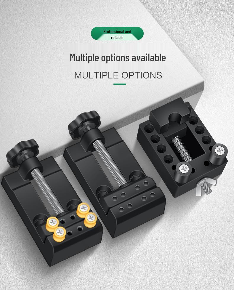 Aluminum Mini Bench Vise Pliers for Clamping Nuts and Grinder Fixtures