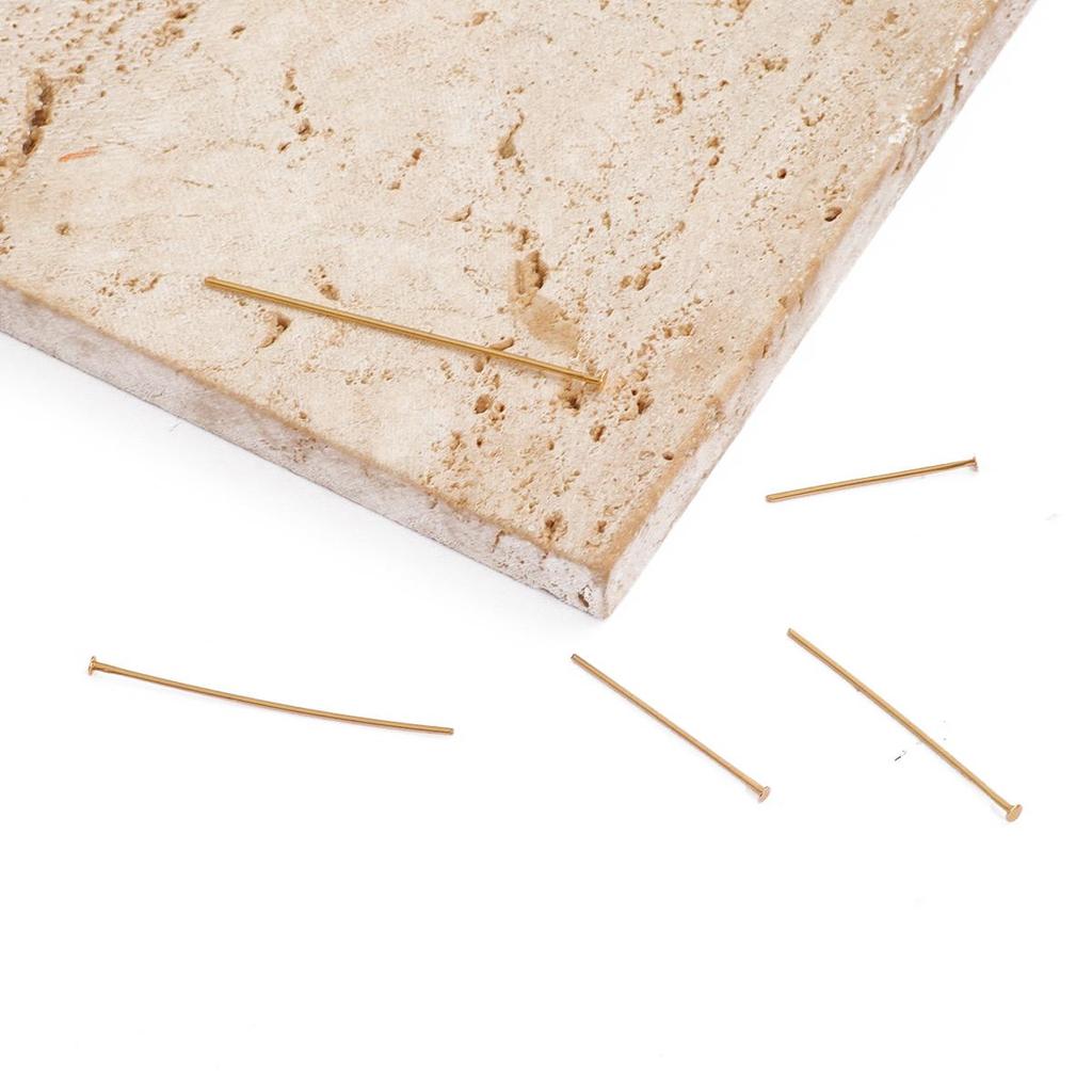 10/50Pcs Flat Head Eye Flat Head Pin Needles Beads Supplies for Jewelry Making Diy Accessories Earring