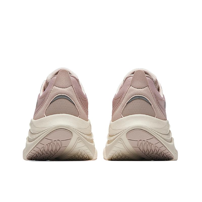 New Anta Rebound Height Increasing Breathable Low-Top Casual Running Shoes Women's Beige Pink 922515517-4