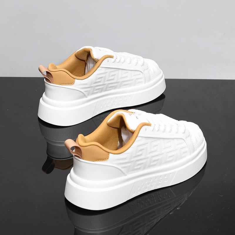 

McQueen leather thick baseplate shoes autumn new heightening ins dad shoes trendy bread shoes KY2 43