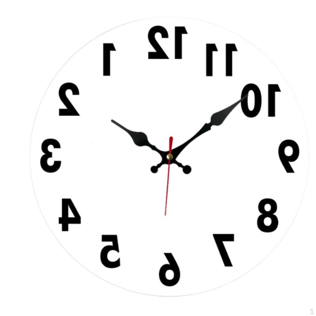 Gegen den Uhrzeigersinn Uhr Kreatives Design Uhr Zeitgenössische Dekoration für