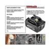 2 Pack for Makita 18v Battery 6.0 Ah Lxt Li-ion Bl1850b Bl1830b Bl1860b Cordless