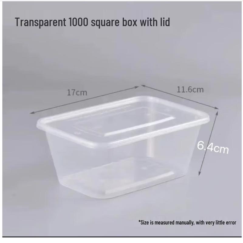 ZB Disposable PP Plastic Takeaway Meal Boxes