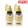 Banana Plug Connector Audio Jack Socket 4mm Binding Post For Amplifier Speaker Terminal Board Gold Plated Consumer ElectronicsGood product