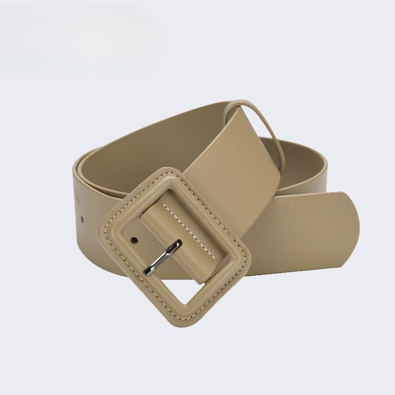 Wide Belt Women's Genuine Leather Decoration Versatile Coat Suit with Skirt Sweater Waist Top Layer Cowhide Bag Waist Seal