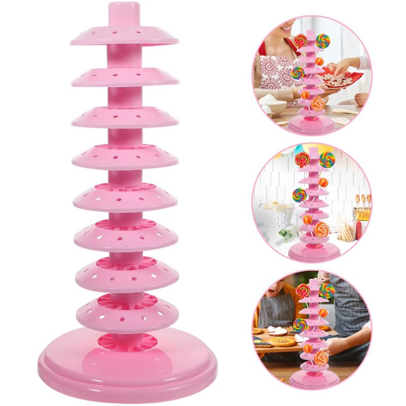 5/8/10 Layer Lollipop Display Stand Cake Pops Holder Tabletop Rack Candy Bar Wedding Decorative Desktop Multi-Function
