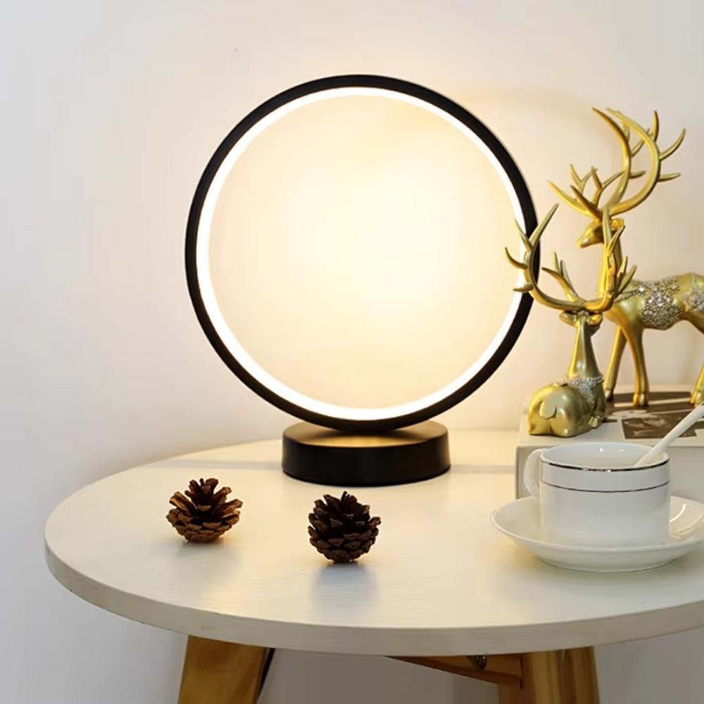 Bedside Table Lamp Nightstand Light 3 Colors Lighting Dimmable Night Light USB Charging Desk Lamp Built in Battery