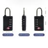 TSA Customs Password Lock Security Tool Suitcase Luggage Coded Lock New Cabinet Padlock  for Travel