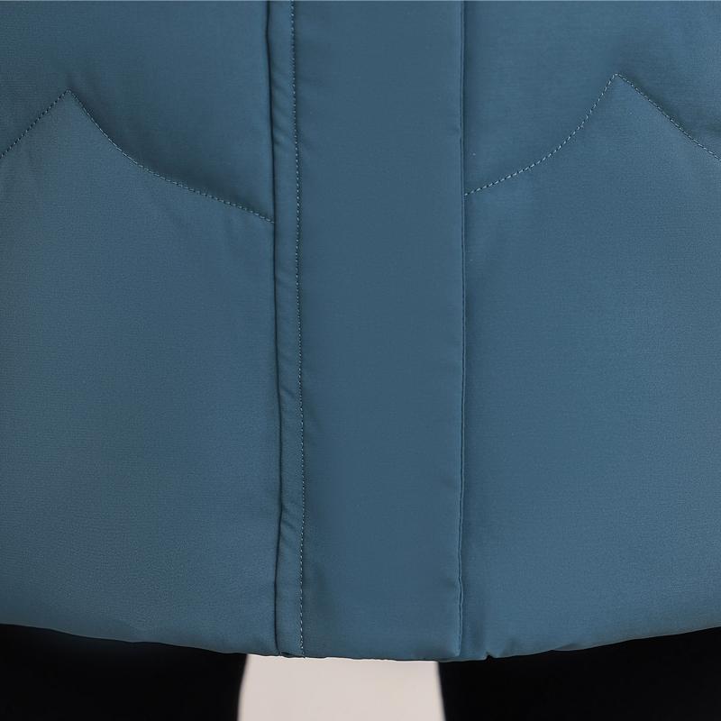 Middle Age Women's Puffer Jackets Winter Vintage Parkas Hooded Plus Size Elegant Thick Warm Down Coats Woman Outerwears