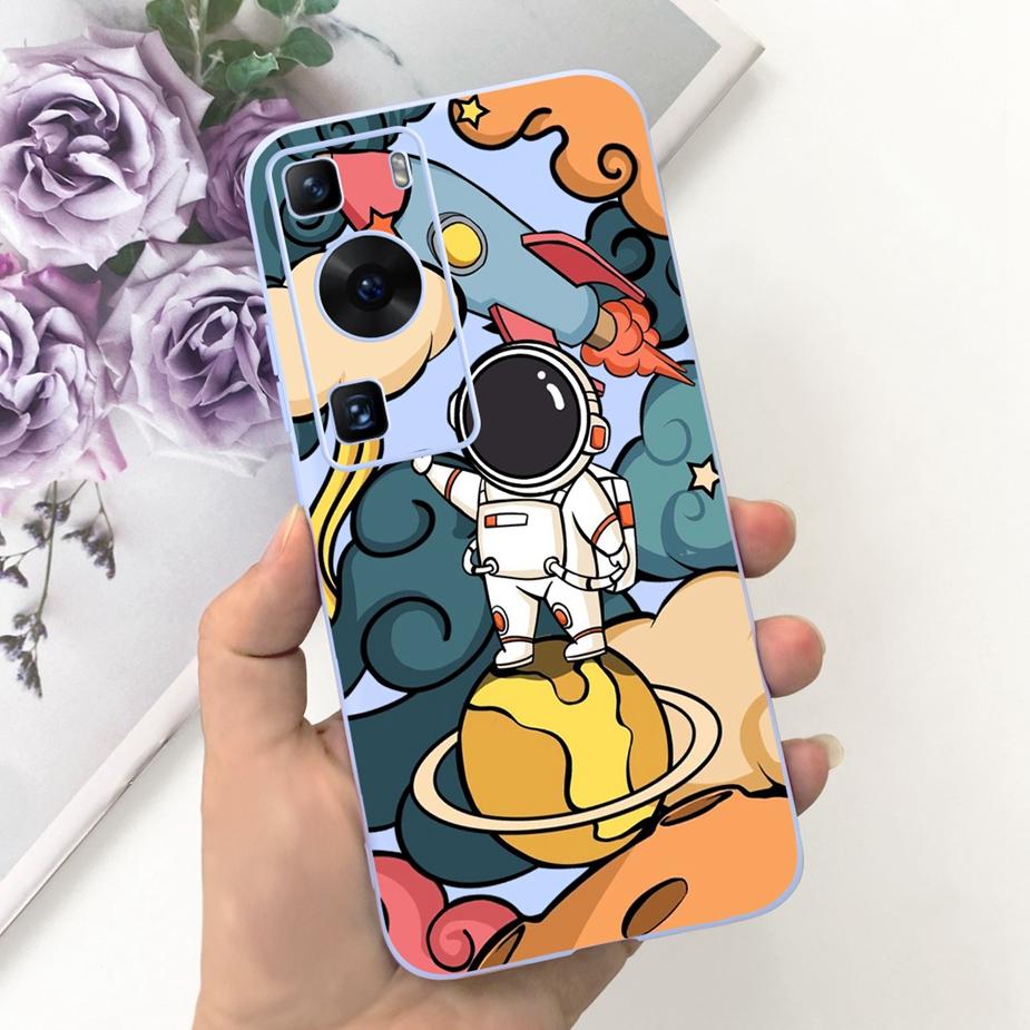 For Huawei P60 Pro Case LNA-AL00 Lovely Cartoon Cover Soft Silicone Phone Cases For Huawei P60 Art P 60 Pro P60Pro Fundas Bumper