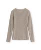 Beulaunyadeu W Henley Neck Long Sleeve, Brown Stripe