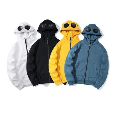 Trendiger Herbst/Winter Unisex Rundglas-Reißverschluss-Hoodie
