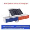 Solar Double-Sided Flashing Traffic Warning Light