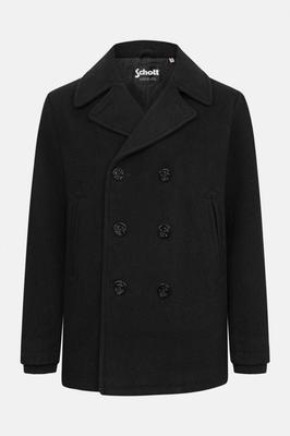 Mantel Schott N.Y.C. Seacoat Caban Pea Coat Jacke schwarz