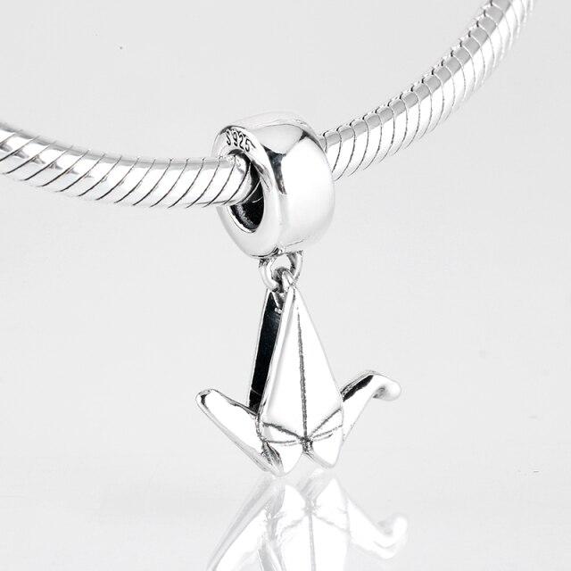 925 Sterling Silver Bead Openwork Sweet Hearts Crown Charms Beads Fit Jiuhao Bracelets Bangles Diy Womens Jewelry