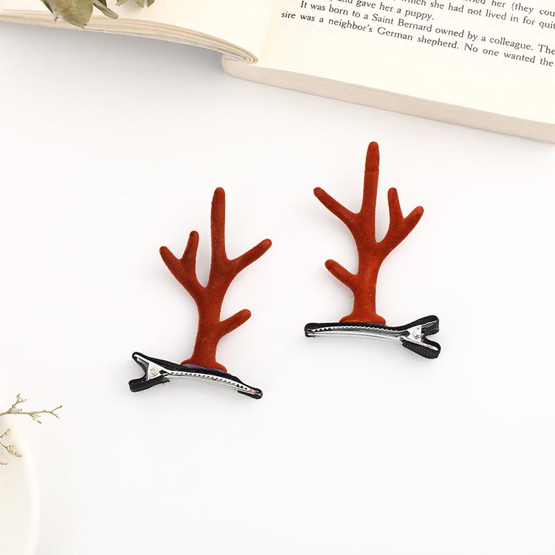 Sponky do vlasů s parohy soba: Vánoční 3D vlasové doplňky pro drdoly a copy