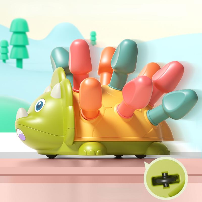 Baby Early Education Thinking Educational Toys Concentration Training Kids Pulling Small Hedgehog Radish and Inserting Building Blocks