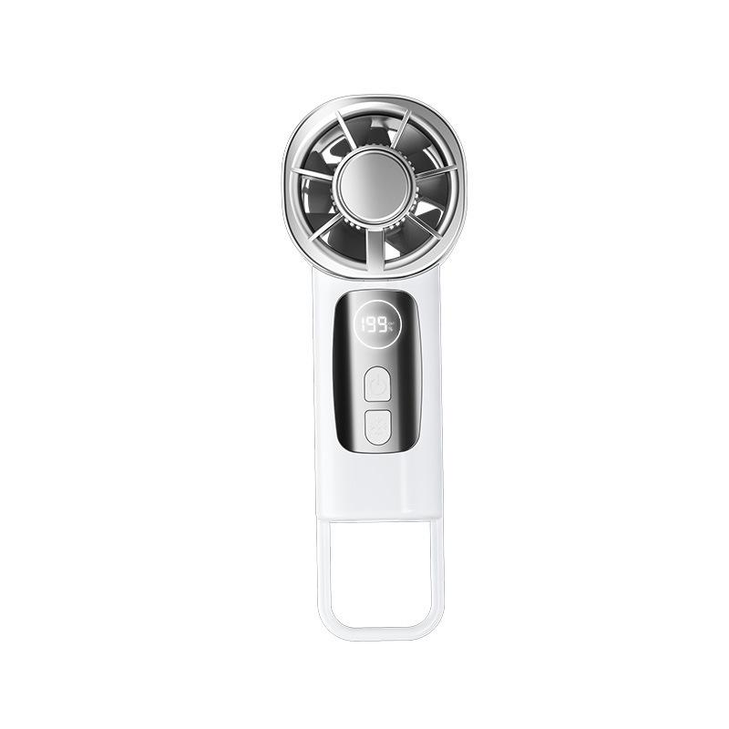 

Rechargeable USB Handheld Mini Fan with Digital Display & Ice Pack Pocket 105*63*52mm