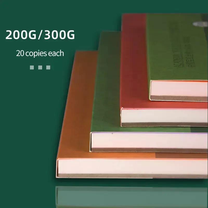 100% Cotton Watercolor Paper Sealing Pad 32K 16K 8K 20Sheets 300gsm/200gsm Water Color Drawing Painting Book Sketchbook Art Supp