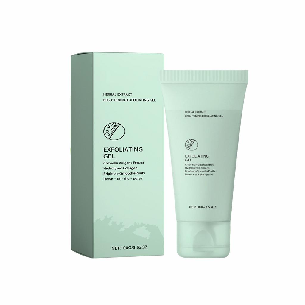 Herbal Exfoliating Gel Mildly Cleans Closed Mouth And Black Mouth, Shrinks Pores, Exfoliates And Brightens Skin Gel