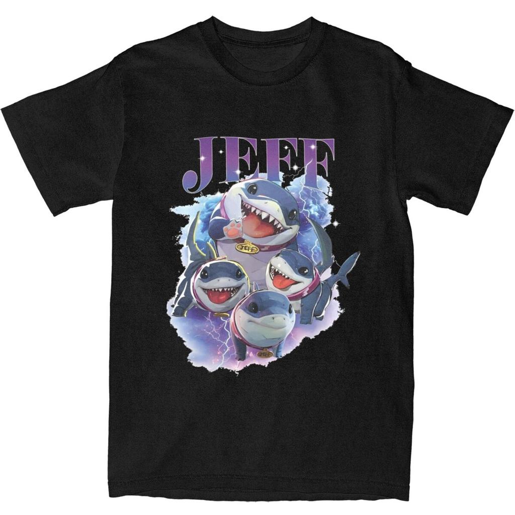 Men Women Jeff The Land Shark T Shirt 100% Cotton Printed T-Shirt Clothing Outfits
