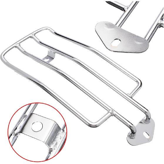 Rear Luggage Rack for Yam&aha 1PC Chrome Solo Seat Rear Fenders Luggage Rack Support V-Star 650 1100 1300 Custom and Classic Virago 250