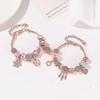 24 Grid Christmas Roses Gold Diy Bracelet Gift Box Stylish Holiday Countdown Toys Box For Children Boys Girls