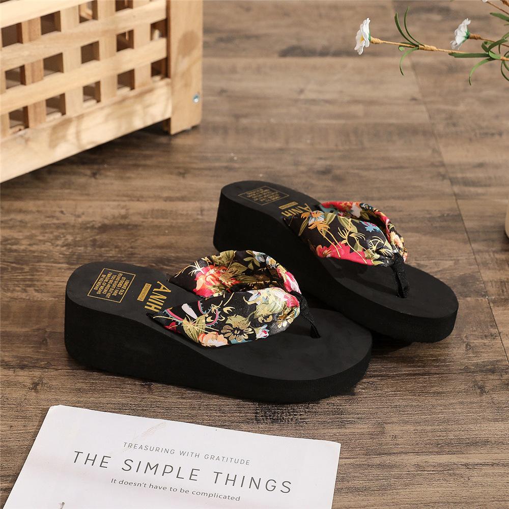 Flip Flops Beach Platform Slippers Casual Outer Wedge Sandals