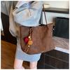 New Suede Commuter Large Capacity Tote Bag 2025 Women's Casual Simple Versatile Ins Shoulder Bag