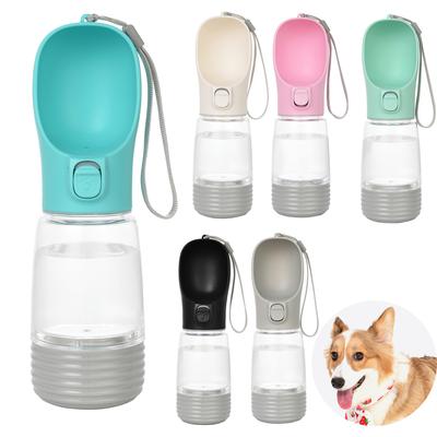 2 In 1 Portable Dog Water Food Bottle For Small Medium Dogs Cats Outdoor Travel Drinking Leak Proof Cup Chihuahua Pet Supplies