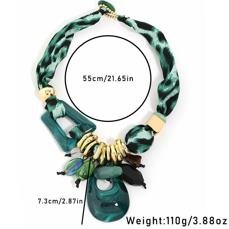 Collana geometrica a contrasto statement fatta a mano per donna Gioielli trendy per matrimoni e feste