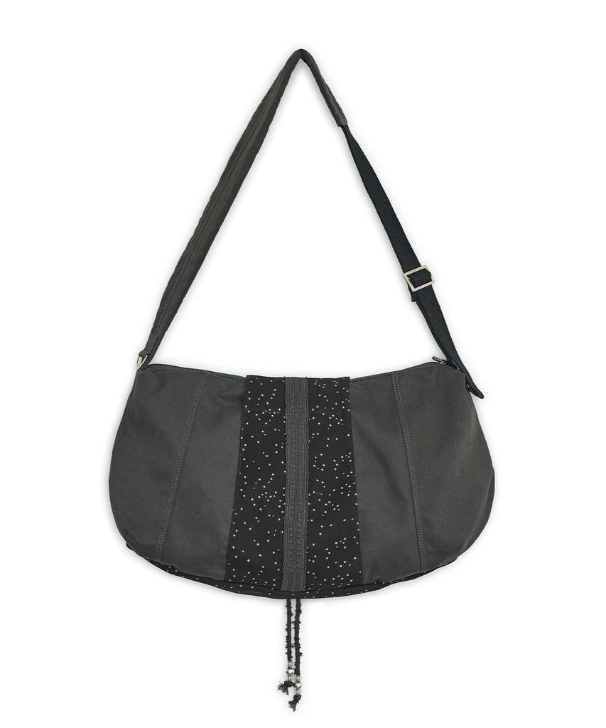 Hug Your Skin Star Cotton Crossbody Bag (Black)