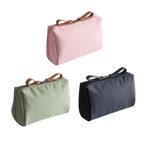 Geantă de machiaj de călătorie Închidere cu fermoar dublu Geantă de depozitare cosmetică Organizator portabil pentru articole de toaletă pentru vacanță, călătorie de afaceri, uz casnic